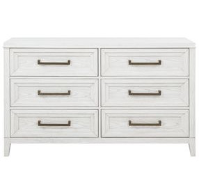 Marielle Distressed White Dresser