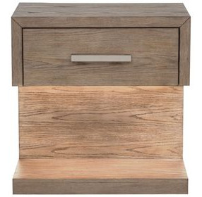 Kenora Barley Brown 1 Drawer Nightstand