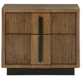 Terrace Ash Brown 2 Drawer Nightstand