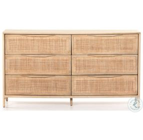 Sydney Natural Mango 6 Drawer Dresser