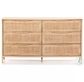 Sydney Natural Mango 6 Drawer Dresser