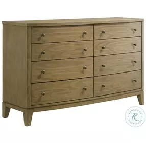 Granada Natural Pine 8 Drawer Dresser