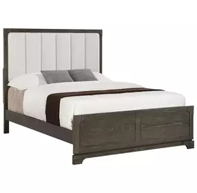 Gran Park Dark Cocoa King Upholstered Panel Bed