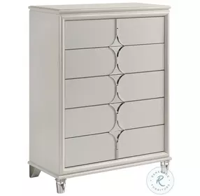 Olivia White 5 Drawer Chest