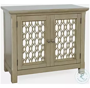 Isabella Champagne 38" Mirrored Accent Cabinet