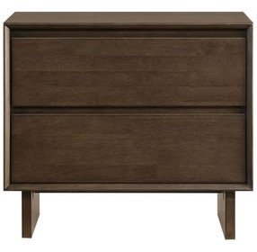 Glenwood Warm Brown 2 Drawer Nightstand