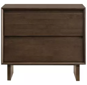 Glenwood Warm Brown 2 Drawer Nightstand
