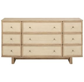 Kailani Beige Oak 9 Drawer Dresser