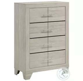 Trenton Rustic Cream 4 Drawer Chest