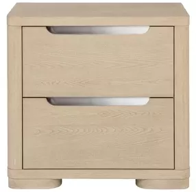 Ladera Light Elm 2 Drawer Nightstand