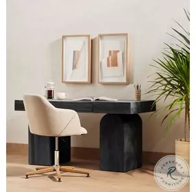 Keane Black Elm Home Office Set