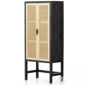 Caprice Black Wash Mango Narrow Cabinet