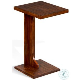 Whimora Medium Brown 13" Rectangular Sofa Mate Table