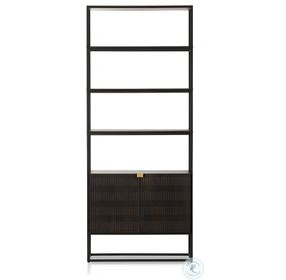Kelby Gunmetal 2 Door Bookcase