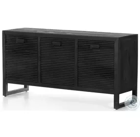 Lorne Dark Reeded Totem Media Console