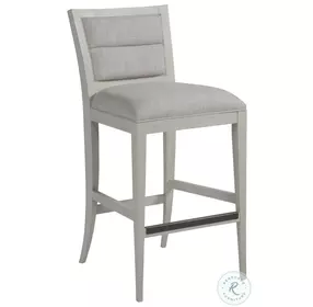 Signature Designs Misty Grey Stella Performance Fabric Bar Stool