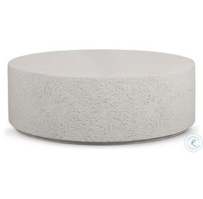 Otero Matte Stone Outdoor Round Coffee Table