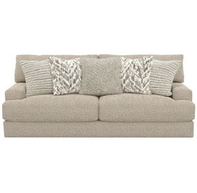 Brett Honey 93" Sofa with Cuddler Cushions