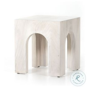 Fausto Bleached Guanacaste End Table