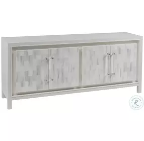 Signature Designs Light Gray And White Bone Elation TV Stand