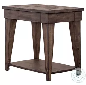 Arrowcreek Weathered Stone Chairside Table