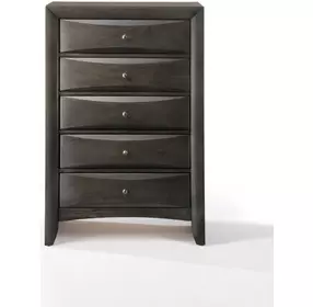 Ireland Gray Oak 5 Drawer Chest