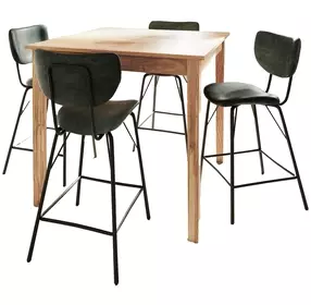 Colby Jade Upholstered 5 Piece Counter Height Dining Set