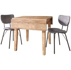 Colby Gray Extendable 3 Piece Dining Set