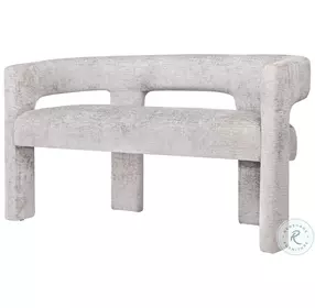 Gwen Gray Open Back Upholstered Bench
