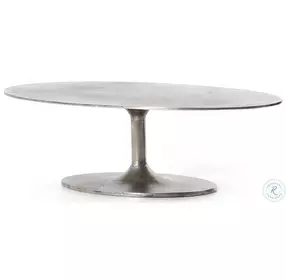 Simone Raw Antique Nickel Outdoor Coffee Table
