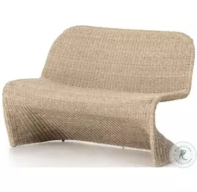 Portia Vintage White Outdoor Dining Bench