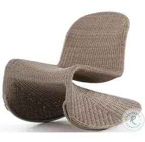 Portia Vintage White Outdoor Rocking Chair