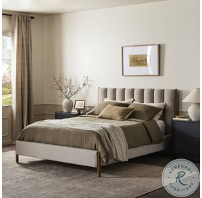 Emma Knoll Sand Performance Fabric Upholstered Bedroom Set