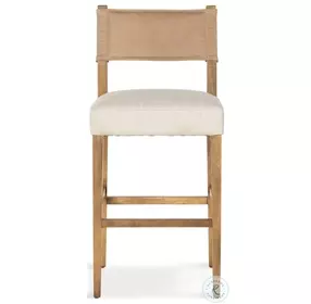 Ferris Thames Cream Performance Fabric Bar Stool