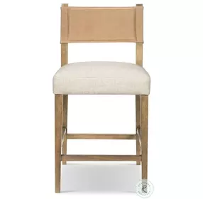 Ferris Thames Cream Performance Fabric Counter Height Stool