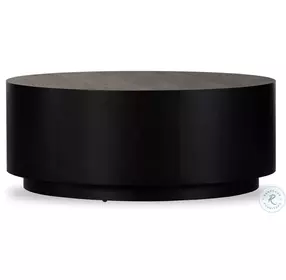 Humphrey Coal on Oak Round Coffee Table