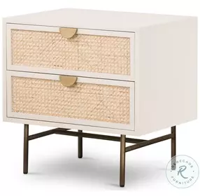 Luella Matte Alabaster Nightstand