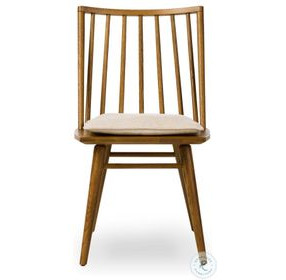 Lewis Sandy Oak Performance Fabric Windsor Chair Set of 2