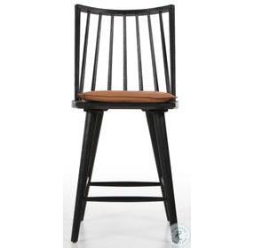 Lewis Black Oak Counter Height Stool