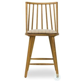 Lewis Sandy Oak and Lavon Flint Windsor Counter Height Stool