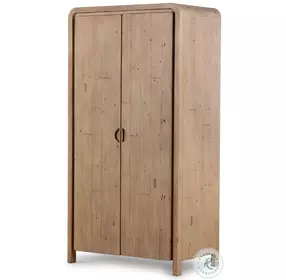 Everson Scrubbed Teak Cabinet