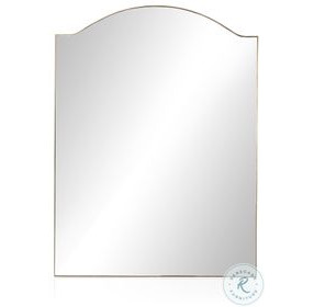 Jacques Antique Brass Irregular Floor Mirror