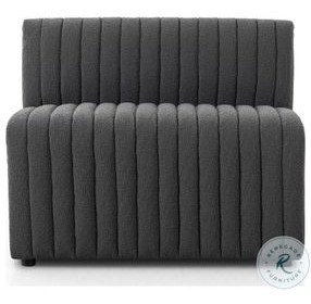 Augustine FIQA Boucle Charcoal Performance Fabric 39" Dining Banquette