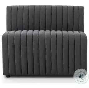 Augustine FIQA Boucle Charcoal Performance Fabric 39" Dining Banquette