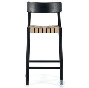 Heisler Almond Leathr Blend Counter Height Stool