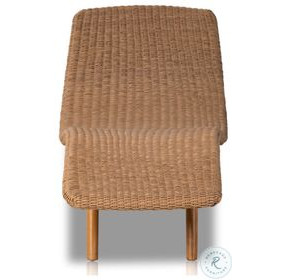 Portia Vintage Natural 24" Outdoor Chaise