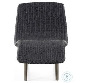 Portia Vintage Coal 24" Outdoor Chaise