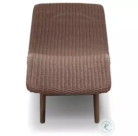 Portia Tanned Weave 24" Outdoor Chaise