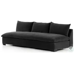 Grant Henry Charcoal 94" Armless Performance Fabric Sofa
