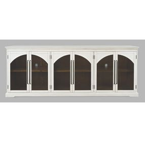Archdale White 6 Glass Door Sideboard